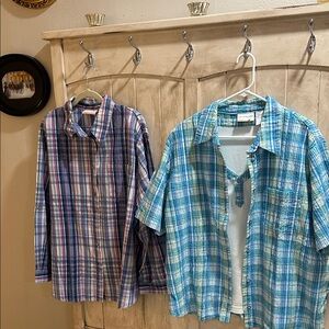 Alfred Dunner Woman- Two Piece Combo Plaid Shirts